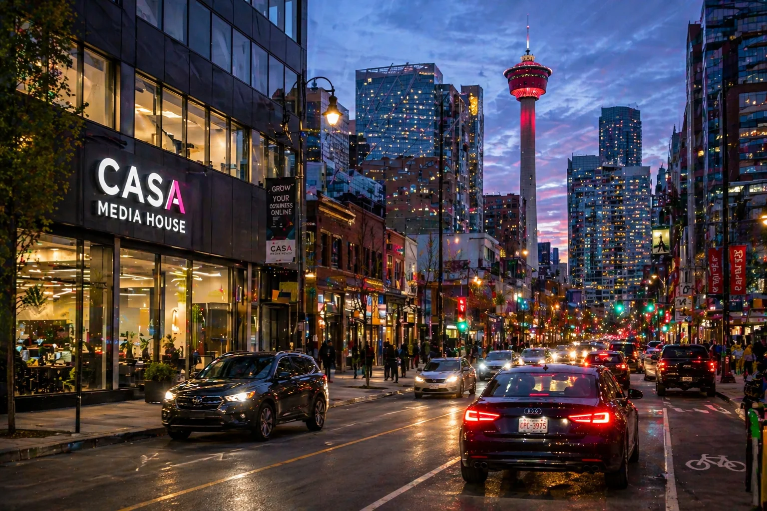 Calgary Businesses showing Facebook Marketing Office