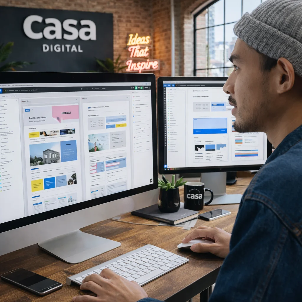 Web Design working for casa media house in Toronto