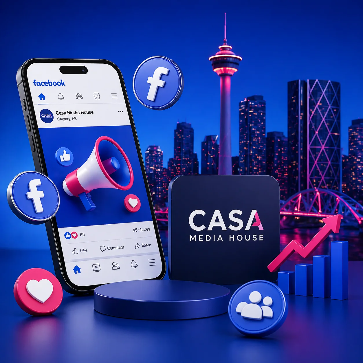 Facebook marketing image showing Calgary