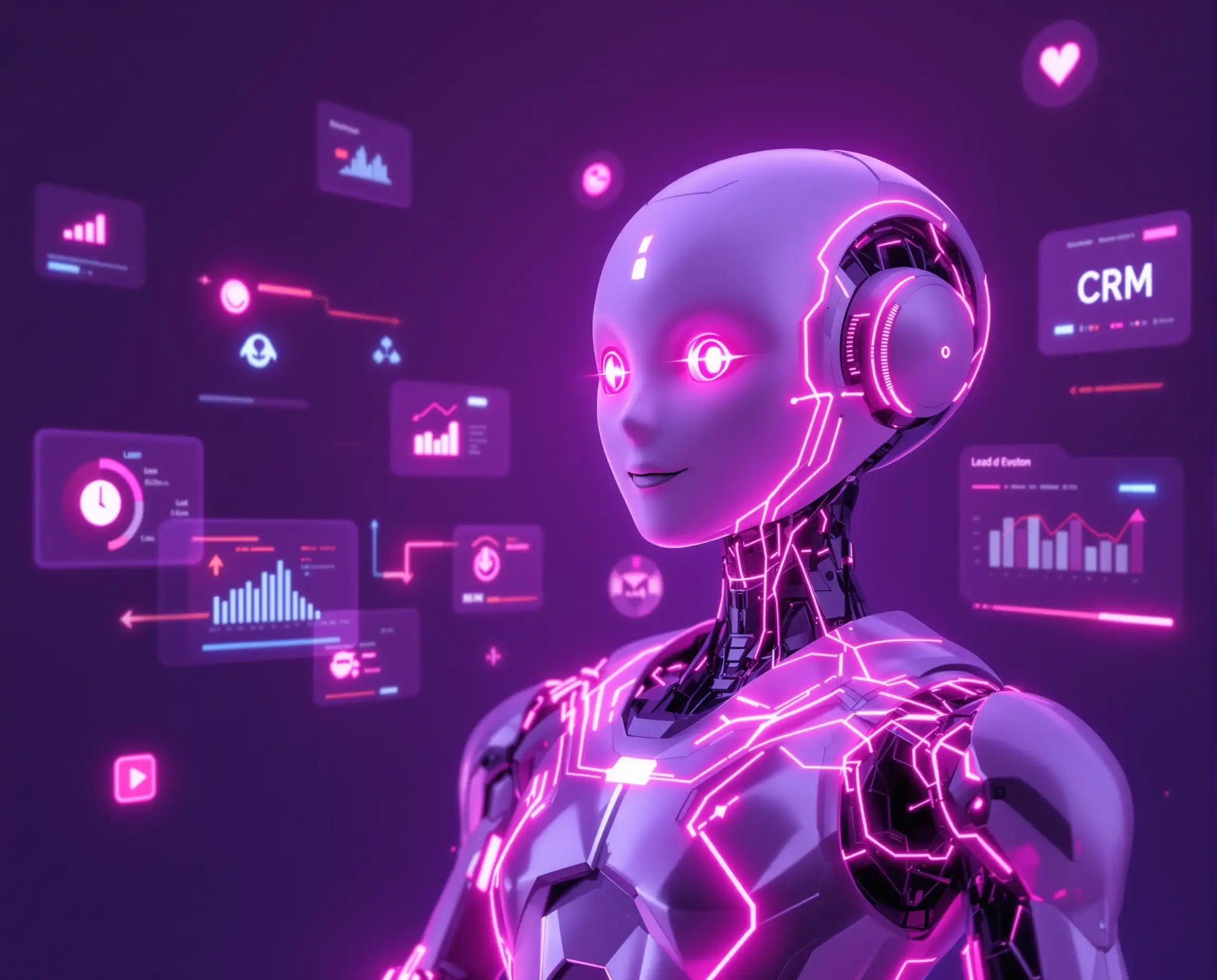 AI-powered CRM automation and lead capture system for digital marketing.