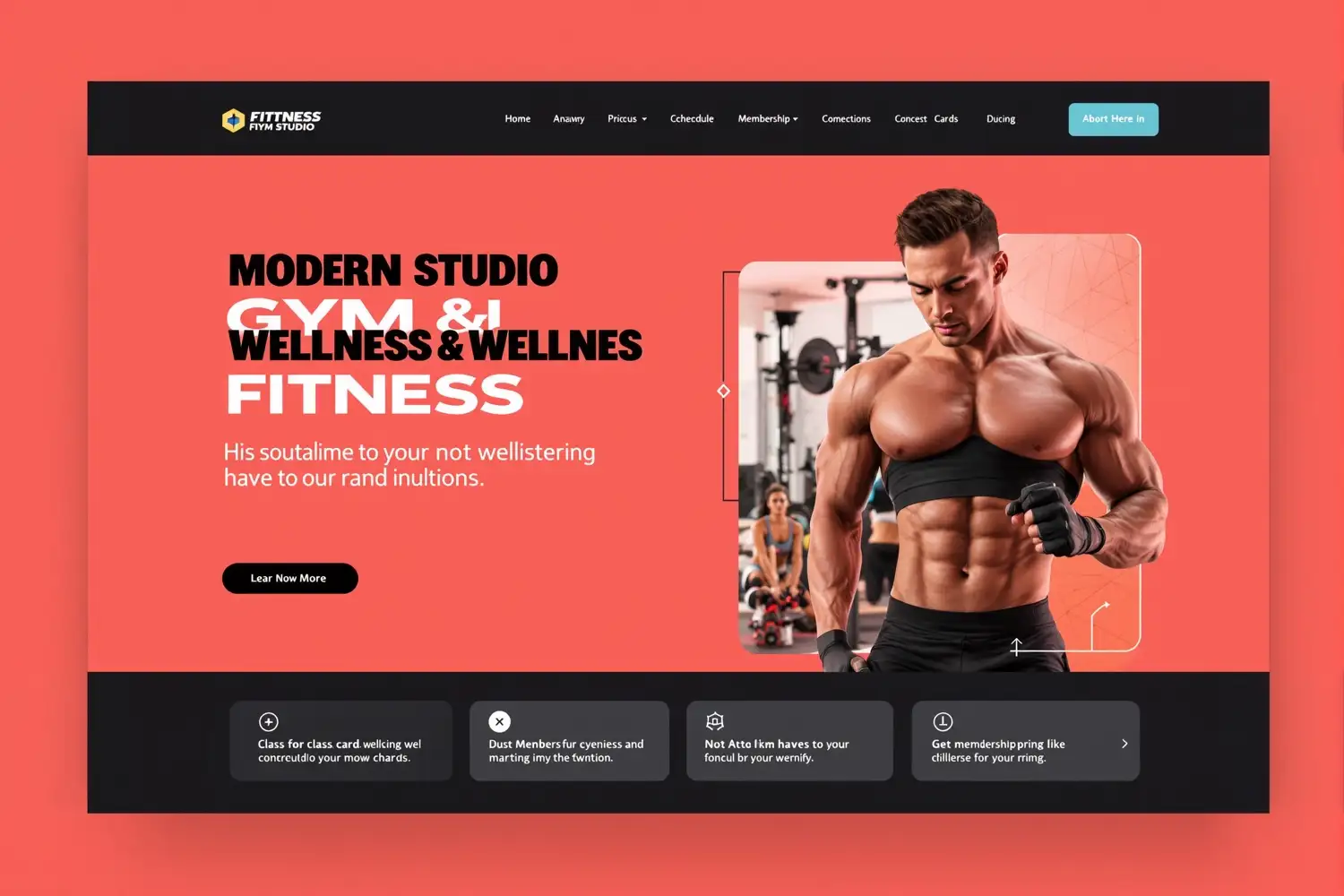 Wix Studio portfolio preview of a trades and contractor website design