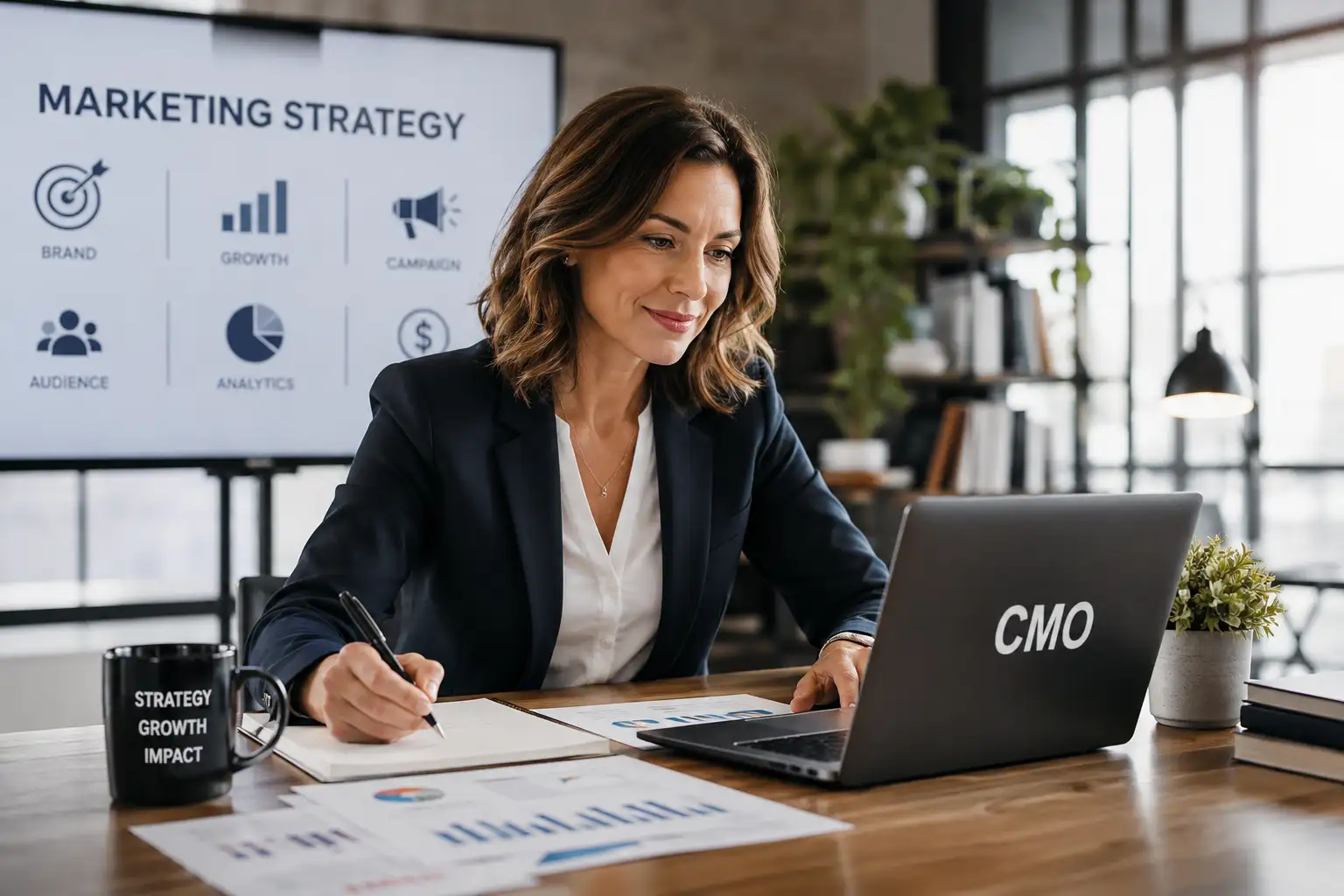 Fractional CMO providing marketing leadership