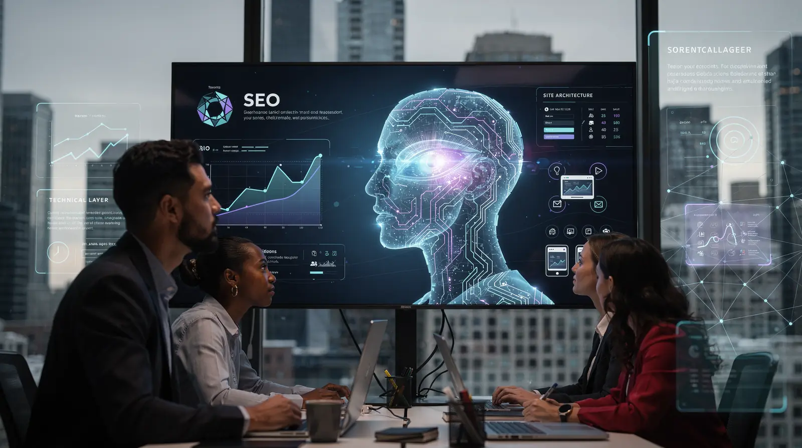 Building the dashboard's technical layer starts with confirming that site architecture, metadata, headers, and content