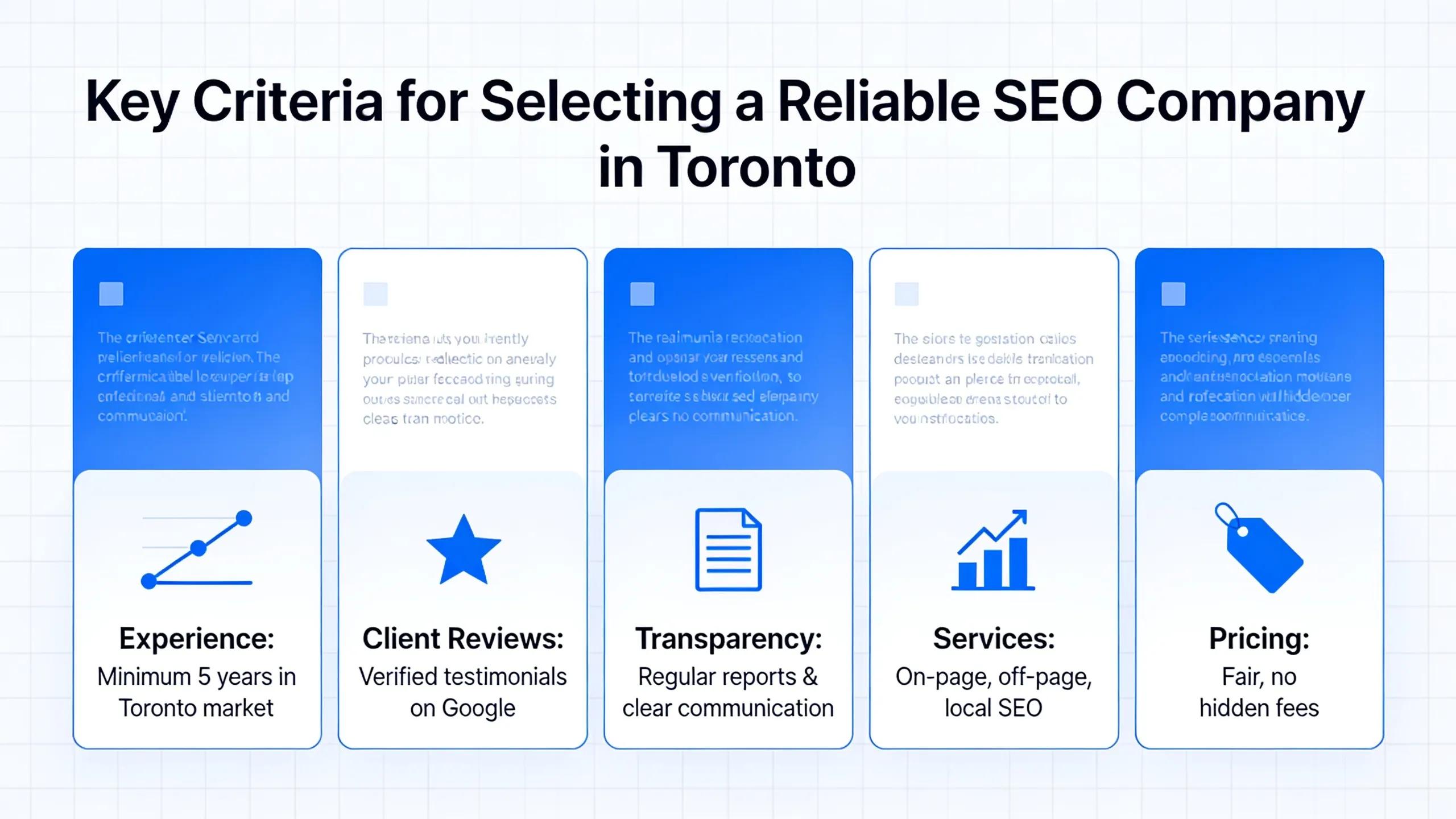 What Are the Key Criteria for Selecting a Reliable SEO Company in Toronto
